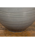 Silver Grey Glazed Ceramic Vase-8. Asian & Chinese Furniture, Art, Antiques, Vintage Home Décor for sale at FEA Home