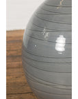Silver Grey Glazed Ceramic Vase-9. Asian & Chinese Furniture, Art, Antiques, Vintage Home Décor for sale at FEA Home
