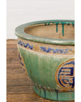 19th Century Antique Green and Blue Garden Planter-11. Asian & Chinese Furniture, Art, Antiques, Vintage Home Décor for sale at FEA Home