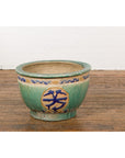 19th Century Antique Green and Blue Garden Planter-16. Asian & Chinese Furniture, Art, Antiques, Vintage Home Décor for sale at FEA Home