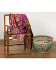 19th Century Antique Green and Blue Garden Planter-3. Asian & Chinese Furniture, Art, Antiques, Vintage Home Décor for sale at FEA Home