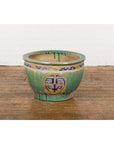 19th Century Antique Green and Blue Garden Planter-4. Asian & Chinese Furniture, Art, Antiques, Vintage Home Décor for sale at FEA Home