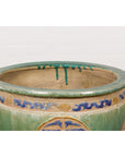 19th Century Antique Green and Blue Garden Planter-8. Asian & Chinese Furniture, Art, Antiques, Vintage Home Décor for sale at FEA Home