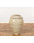 Antique Chinese Glazed Ceramic Storage Jar with Blue Painted Motifs-11. Asian & Chinese Furniture, Art, Antiques, Vintage Home Décor for sale at FEA Home