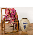 Antique Chinese Glazed Ceramic Storage Jar with Blue Painted Motifs-2. Asian & Chinese Furniture, Art, Antiques, Vintage Home Décor for sale at FEA Home