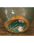 Orange & Brown Antique Jar with Green Drips-17. Asian & Chinese Furniture, Art, Antiques, Vintage Home Décor for sale at FEA Home