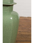 Vintage Celadon Colour Altar Vase with Bud Top and Crackle Design-8. Asian & Chinese Furniture, Art, Antiques, Vintage Home Décor for sale at FEA Home