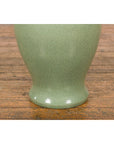 Chinese Lidded Altar Vase with Green Celadon Glaze and Guardian Lion Motif-10. Asian & Chinese Furniture, Art, Antiques, Vintage Home Décor for sale at FEA Home