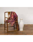 White Vintage Vase Curved Body & Flared Neck-3. Asian & Chinese Furniture, Art, Antiques, Vintage Home Décor for sale at FEA Home
