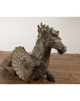 Thai Vintage Painted and Carved Winged Wooden Horse with Striking Expression-14. Asian & Chinese Furniture, Art, Antiques, Vintage Home Décor for sale at FEA Home