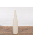 Tall Prem Collection Handmade Artisan Cream Glaze Vase with Slender Lines-12. Asian & Chinese Furniture, Art, Antiques, Vintage Home Décor for sale at FEA Home