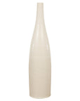 Tall Prem Collection Handmade Artisan Cream Glaze Vase with Slender Lines-1. Asian & Chinese Furniture, Art, Antiques, Vintage Home Décor for sale at FEA Home