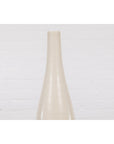 Tall Prem Collection Handmade Artisan Cream Glaze Vase with Slender Lines-4. Asian & Chinese Furniture, Art, Antiques, Vintage Home Décor for sale at FEA Home