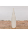 Tall Artisan Made Contemporary Vase with Cream Glaze-10. Asian & Chinese Furniture, Art, Antiques, Vintage Home Décor for sale at FEA Home