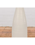 Tall Artisan Made Contemporary Vase with Cream Glaze-5. Asian & Chinese Furniture, Art, Antiques, Vintage Home Décor for sale at FEA Home