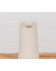 Tall Artisan Made Contemporary Vase with Cream Glaze-8. Asian & Chinese Furniture, Art, Antiques, Vintage Home Décor for sale at FEA Home
