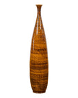 Textured Two-Tone Brown Tall Vase with Narrow Mouth, Elegant Home Decor-14. Asian & Chinese Furniture, Art, Antiques, Vintage Home Décor for sale at FEA Home