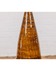 Textured Two-Tone Brown Tall Vase with Narrow Mouth, Elegant Home Decor-5. Asian & Chinese Furniture, Art, Antiques, Vintage Home Décor for sale at FEA Home