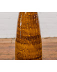 Textured Two-Tone Brown Tall Vase with Narrow Mouth, Elegant Home Decor-6. Asian & Chinese Furniture, Art, Antiques, Vintage Home Décor for sale at FEA Home