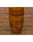 Textured Two-Tone Brown Tall Vase with Narrow Mouth, Elegant Home Decor-8. Asian & Chinese Furniture, Art, Antiques, Vintage Home Décor for sale at FEA Home