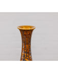 Textured Two-Tone Brown Tall Vase with Narrow Mouth, Elegant Home Decor-9. Asian & Chinese Furniture, Art, Antiques, Vintage Home Décor for sale at FEA Home