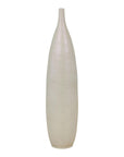 Subtle Ivory Color Tall Vase with Raised Scrolling Motifs and Narrow Mouth-14. Asian & Chinese Furniture, Art, Antiques, Vintage Home Décor for sale at FEA Home