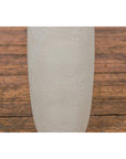 Subtle Ivory Color Tall Vase with Raised Scrolling Motifs and Narrow Mouth-7. Asian & Chinese Furniture, Art, Antiques, Vintage Home Décor for sale at FEA Home