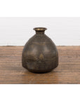 19th Century Brass Vessel with Abundant Etched Foliage Décor-11. Asian & Chinese Furniture, Art, Antiques, Vintage Home Décor for sale at FEA Home