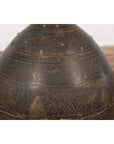 19th Century Brass Vessel with Abundant Etched Foliage Décor-5. Asian & Chinese Furniture, Art, Antiques, Vintage Home Décor for sale at FEA Home