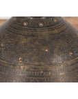 19th Century Brass Vessel with Abundant Etched Foliage Décor-9. Asian & Chinese Furniture, Art, Antiques, Vintage Home Décor for sale at FEA Home