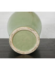 Crackle Green Celadon Lidded Vase with Stylized Foo Dog Finial-15. Asian & Chinese Furniture, Art, Antiques, Vintage Home Décor for sale at FEA Home