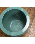 Midcentury Teal Garden Planter with Circular Opening and Tapering Lines-15. Asian & Chinese Furniture, Art, Antiques, Vintage Home Décor for sale at FEA Home