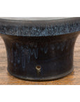 Japanese Antique Blue and Black Glazed Ceramic Hibachi for Drinking Saké-11. Asian & Chinese Furniture, Art, Antiques, Vintage Home Décor for sale at FEA Home