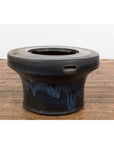Japanese Antique Blue and Black Glazed Ceramic Hibachi for Drinking Saké-13. Asian & Chinese Furniture, Art, Antiques, Vintage Home Décor for sale at FEA Home