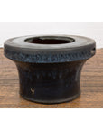 Japanese Antique Blue and Black Glazed Ceramic Hibachi for Drinking Saké-16. Asian & Chinese Furniture, Art, Antiques, Vintage Home Décor for sale at FEA Home