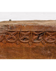 Wood Mortar Converted into Decorative Table with Carved Rosettes-15. Asian & Chinese Furniture, Art, Antiques, Vintage Home Décor for sale at FEA Home