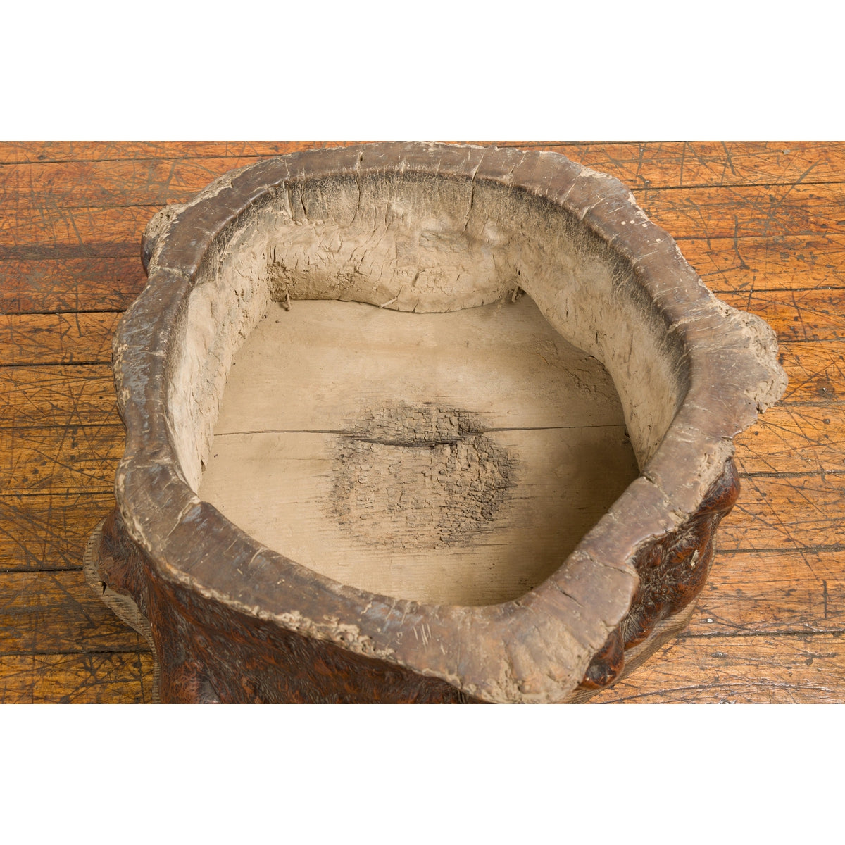 Antique Japanese Hibachi Coffee Table Base or Planter, Glass Top Not Included-10. Asian & Chinese Furniture, Art, Antiques, Vintage Home Décor for sale at FEA Home