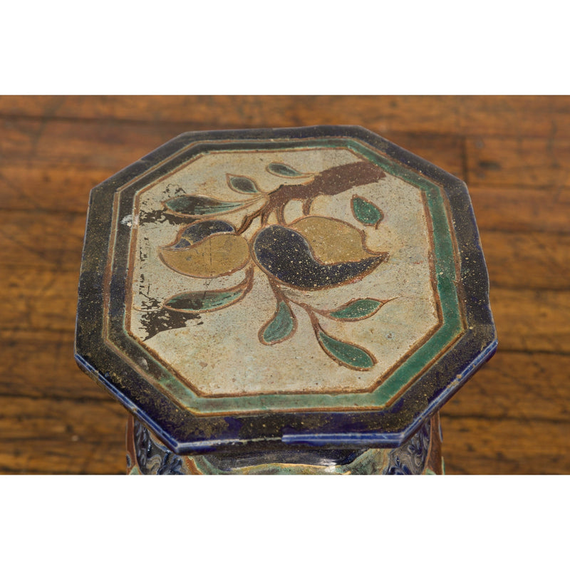 Antique Hand-Painted Annamese Ceramic Garden Stool from Vietnam, circa 1900-YN7840-18. Asian & Chinese Furniture, Art, Antiques, Vintage Home Décor for sale at FEA Home