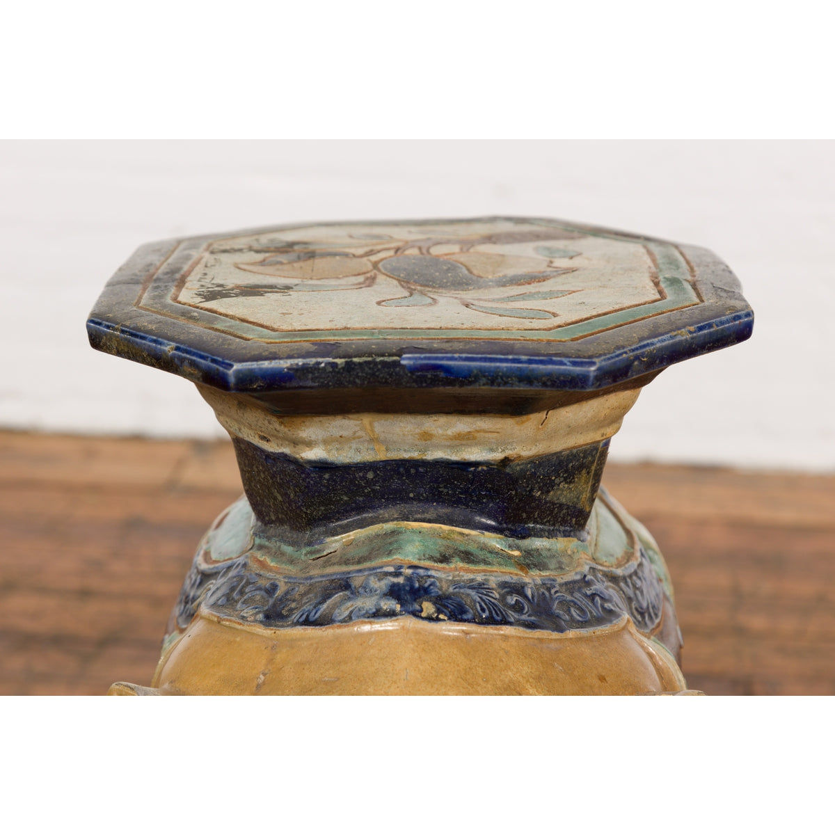Antique Hand-Painted Annamese Ceramic Garden Stool from Vietnam, circa 1900-20. Asian & Chinese Furniture, Art, Antiques, Vintage Home Décor for sale at FEA Home