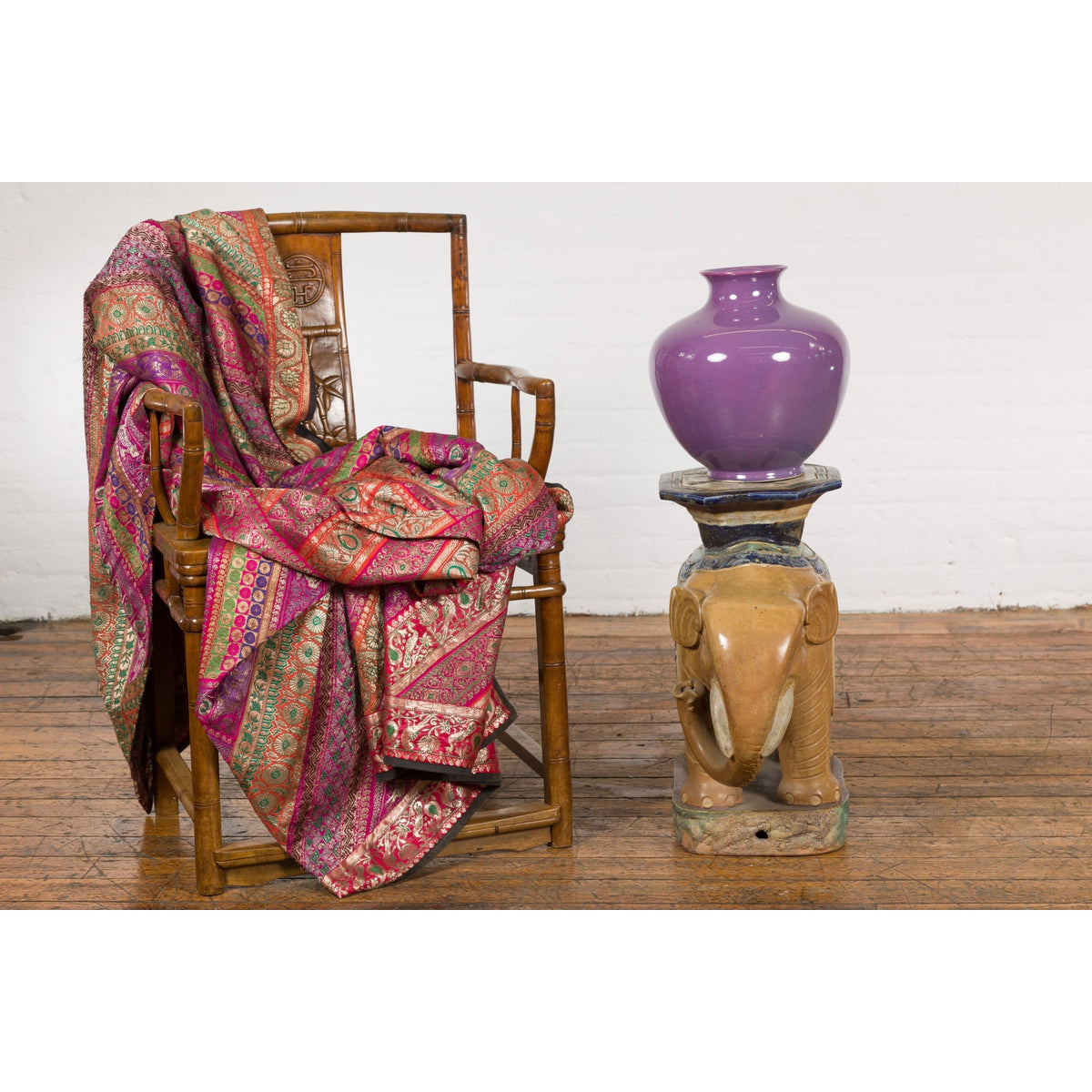 Antique Hand-Painted Annamese Ceramic Garden Stool from Vietnam, circa 1900-4. Asian & Chinese Furniture, Art, Antiques, Vintage Home Décor for sale at FEA Home