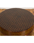 Thai Vintage Negora Lacquer Circular Storage Bin with Snake Skin Patterns-11. Asian & Chinese Furniture, Art, Antiques, Vintage Home Décor for sale at FEA Home