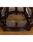Chinese Late Qing Dynasty Plant Stand with Carved Apron and Curving Legs-10. Asian & Chinese Furniture, Art, Antiques, Vintage Home Décor for sale at FEA Home