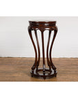Chinese Late Qing Dynasty Plant Stand with Carved Apron and Curving Legs-11. Asian & Chinese Furniture, Art, Antiques, Vintage Home Décor for sale at FEA Home
