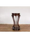 Chinese Late Qing Dynasty Plant Stand with Carved Apron and Curving Legs-2. Asian & Chinese Furniture, Art, Antiques, Vintage Home Décor for sale at FEA Home