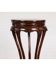 Chinese Late Qing Dynasty Plant Stand with Carved Apron and Curving Legs-3. Asian & Chinese Furniture, Art, Antiques, Vintage Home Décor for sale at FEA Home