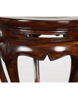 Chinese Late Qing Dynasty Plant Stand with Carved Apron and Curving Legs-7. Asian & Chinese Furniture, Art, Antiques, Vintage Home Décor for sale at FEA Home