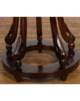 Chinese Late Qing Dynasty Plant Stand with Carved Apron and Curving Legs-9. Asian & Chinese Furniture, Art, Antiques, Vintage Home Décor for sale at FEA Home
