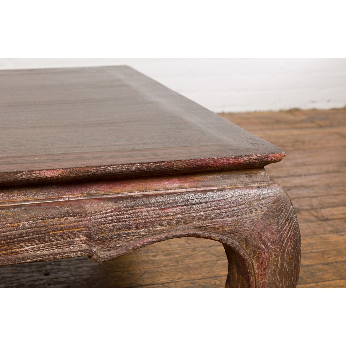 Vintage Asian Distressed Wood Coffee Table-7. Asian & Chinese Furniture, Art, Antiques, Vintage Home Décor for sale at FEA Home