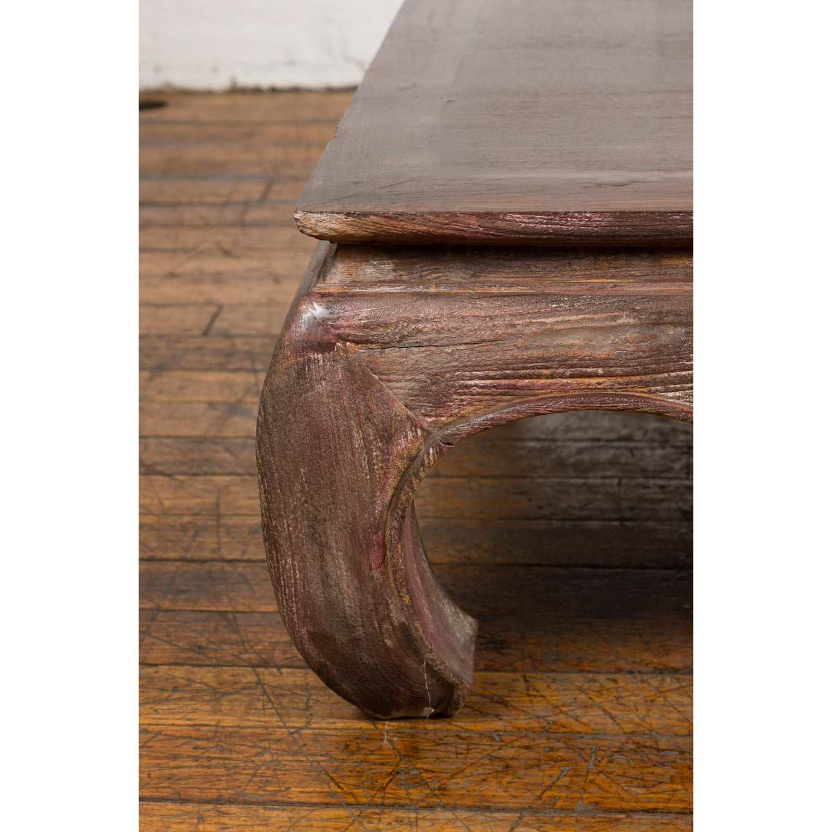 Vintage Asian Distressed Wood Coffee Table-8. Asian & Chinese Furniture, Art, Antiques, Vintage Home Décor for sale at FEA Home