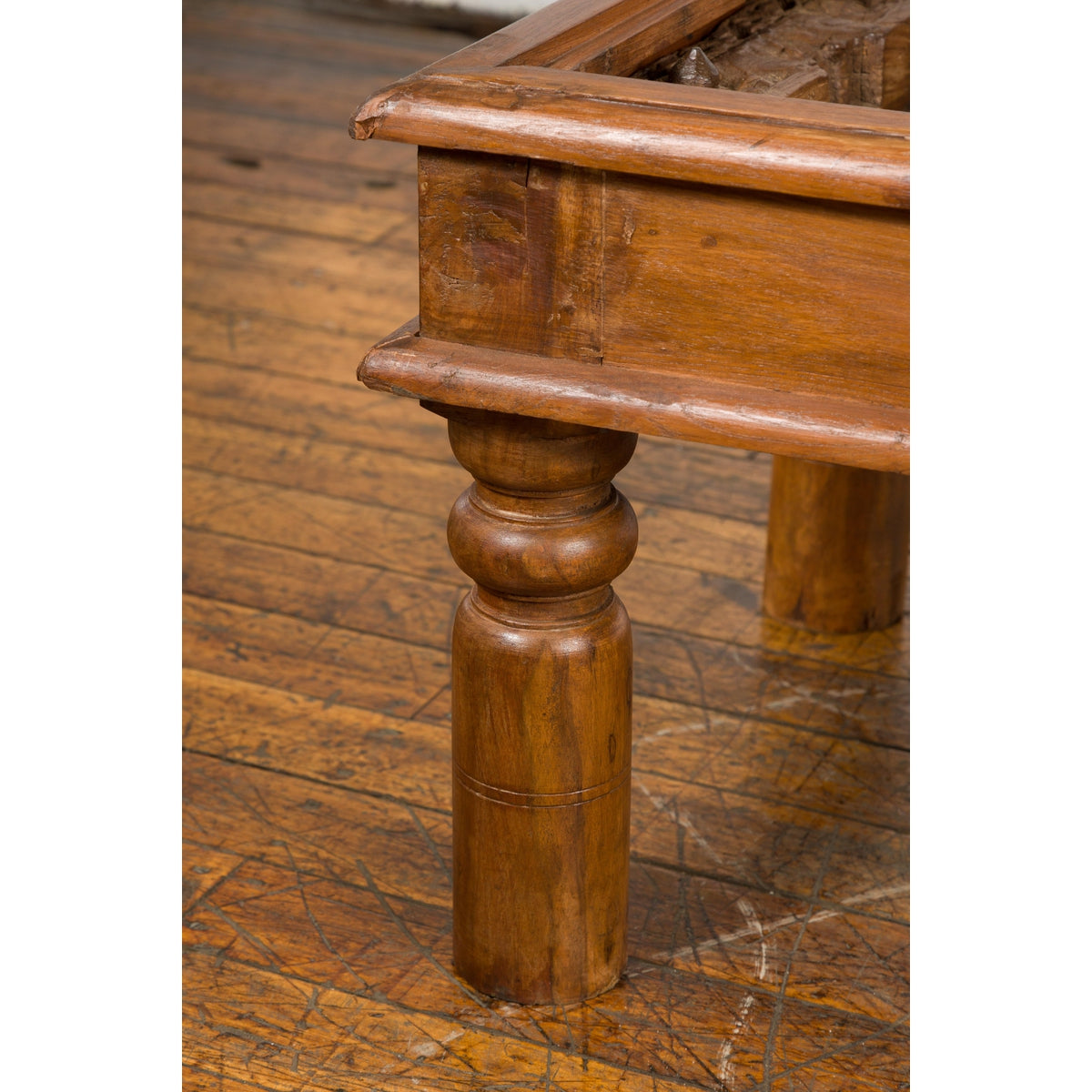 Antique Sheesham Wood and Iron Exterior Door Made into a Coffee Table-13. Asian & Chinese Furniture, Art, Antiques, Vintage Home Décor for sale at FEA Home
